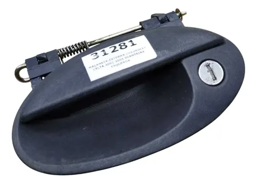 Maçaneta Dianteira Esquerda Externa Chevrolet Celta 2006 Preto Dianteira