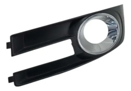 Moldura Grade Farol Milha Esquerda Stilo 2007 2008 2009 2010 Preta Esquerdo