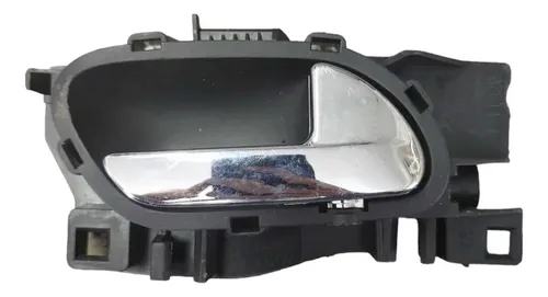 Maçaneta Interna Peugeot 408 Dianteira Direita 2012 2013 Preta/prata Dianteira