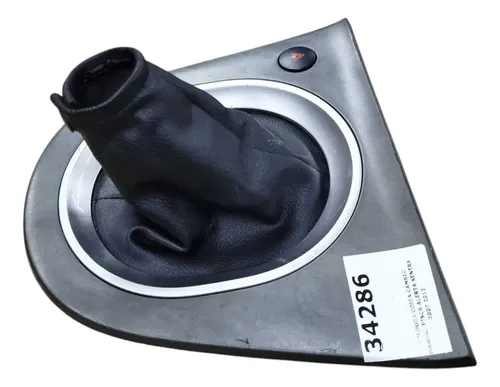 Moldura Coifa Cambio Manual Pisca Alerta Sentra 2007 2012 Prata Lisa