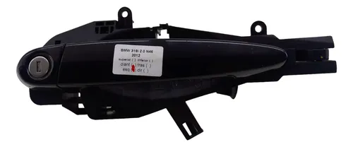 Macaneta Externa  Bmw 318i 320 Dianteira Esquerda 2010 2012 Preto Dianteira
