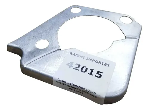 Chapa Obturador Logan Duster Sandero 2015 2016 2017 2018 Prata
