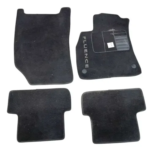 Jogo Tapete Renault Fluence Dynamique 2011 2012 2013 2014 Preto