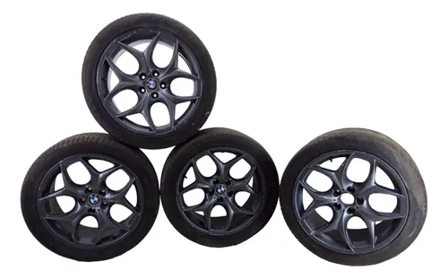 Jogo De Roda Aro 20 Bmw X5 Sem Pneu Com Detalhe 5x120 Chumbo