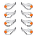 Calotinha Cromada Plástica Refletiva Laranja Rodoar C/08un