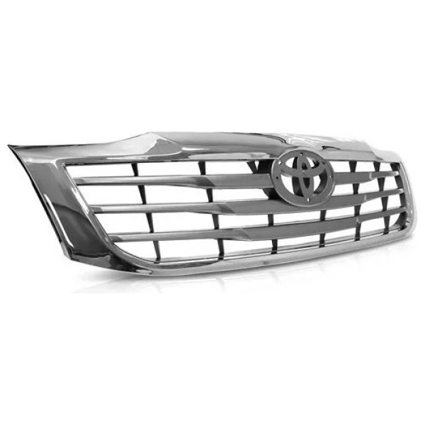Grade Dianteira Hilux 2012 2013 14 15 Cinza Moldura Cromada