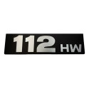 Emblema Numeral Letreiro Lateral 112hw Scania Cód. 528789hw