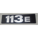 Emblema Numeral Letreiro Lateral 113e Scania Cód. 384103e
