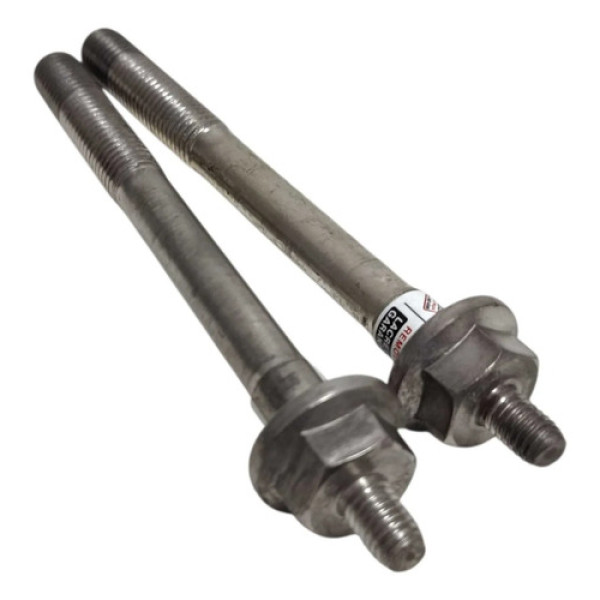 Par Parafuso Fixação Motor Arranque Spacefox 2012 A 2014 Prateado