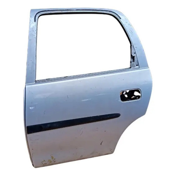 Porta Traseira Esquerda Corsa 1997 À 2002 Traseira Esquerdo Prata