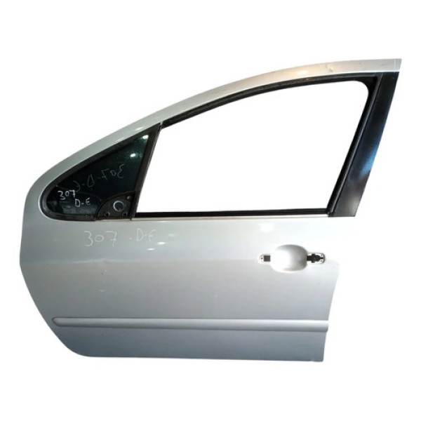 Porta Dianteira Esquerda Peugeot 307 2007 A 12 Detalhe Dianteira Esquerdo Prateado