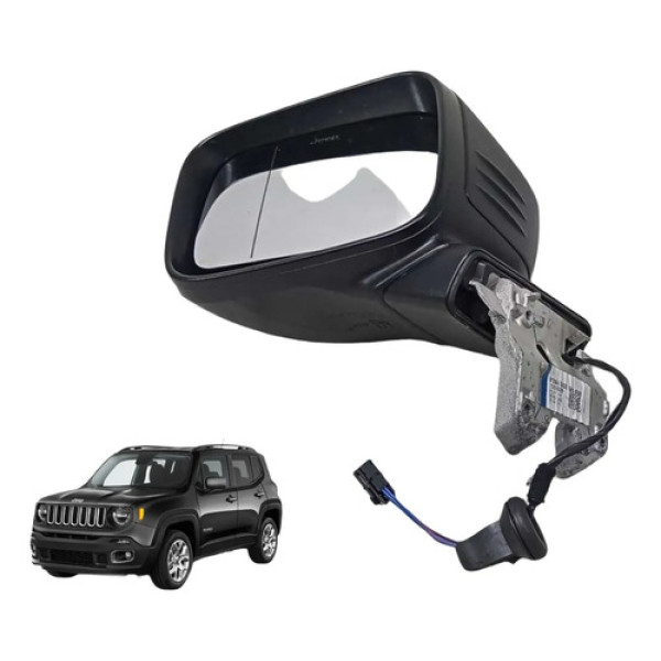 Retrovisor Elétrico Esquerdo Pisca Jeep Renegade 2017 À 2021