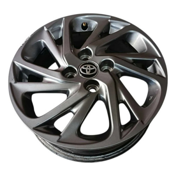 Roda Liga Leve Aro 15 Furação 4x100 Yaris 2024 ~detalhe Cinza