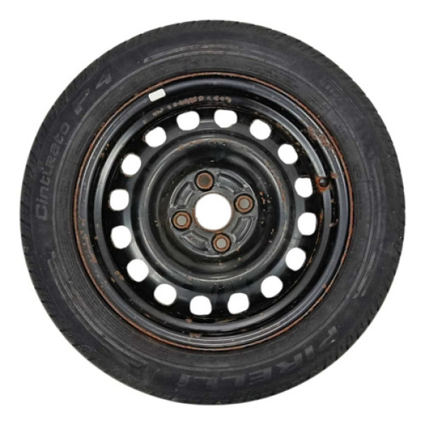 Roda Estepe Peneu Pirelli 175 / 65 Aro 15 4x100mm City 2010 Preto
