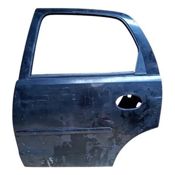 Porta Traseira Esquerda Corsa Montana 2005 À 2012 Traseira Esquerdo Preto