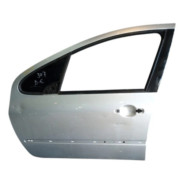 Porta Dianteira Esquerda Peugeot 307 2007 A 12 Detalhe Dianteira Esquerdo Prateado
