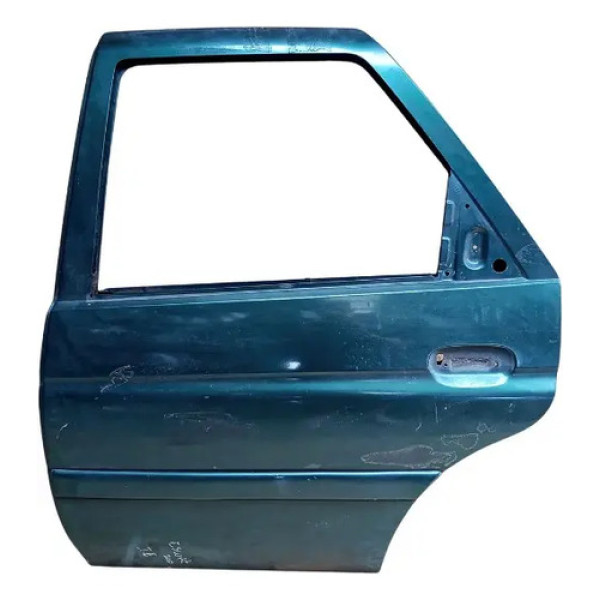 Porta Traseira Esquerda Escort 1997 À 2003  Traseira Esquerdo Verde
