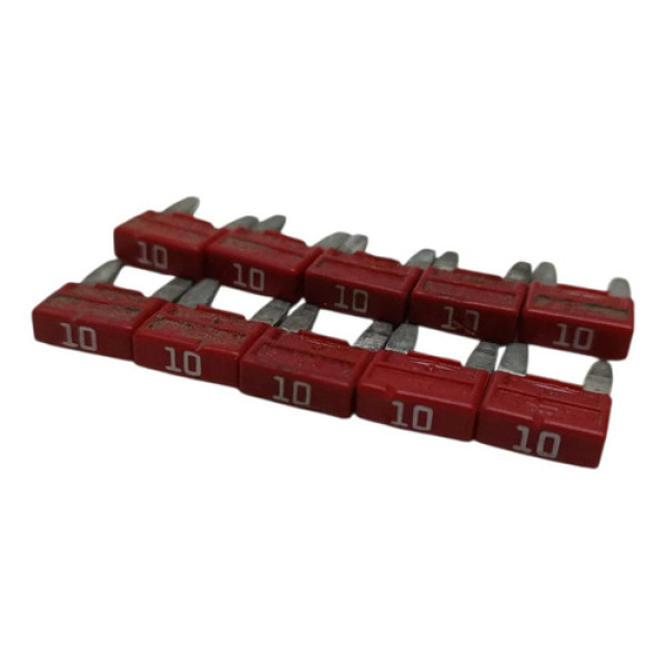 Kit 10 Mini Fusivel Vermelho 10a Vermelho