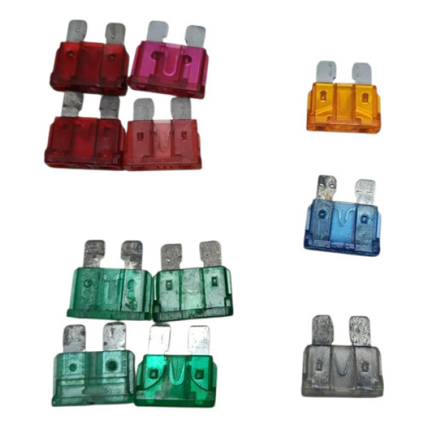 Kit 11 Fusivel Padrao Sortido 5a 10a 15a 25a 30a Colorido