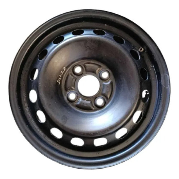 Roda Ferro Aro 14 4x100 4 Furos Etios 2014 A 2017 Preto