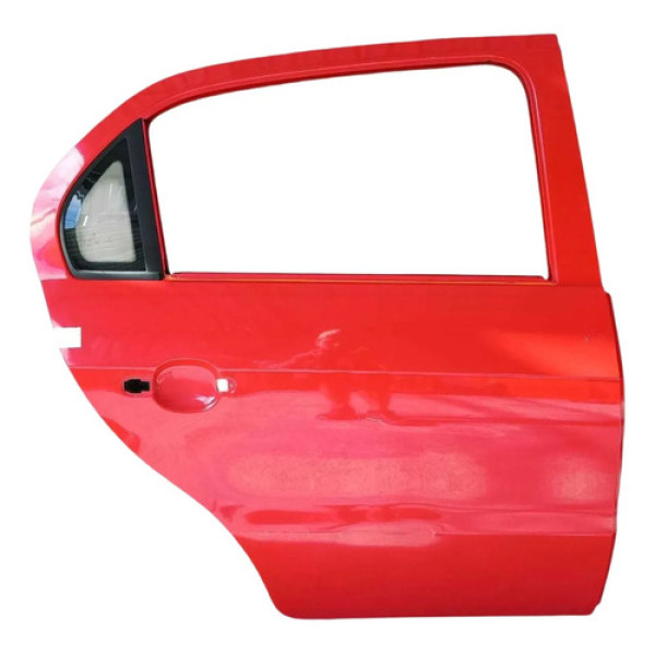 Porta Traseira Direita Voyage G6 2013 A 2016 ~detalhe Traseira Direito Vermelho