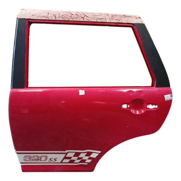 Porta Traseira Esquerda Lifan 320 2010 A 2013 Traseira Esquerdo Vermelho