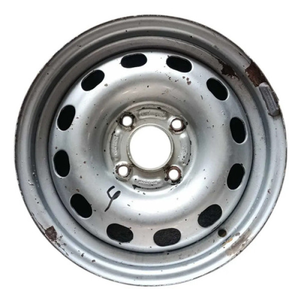 Roda Ferro Aro 14 4x108 Mm Courier 2007 A 2012 ~4 Branca