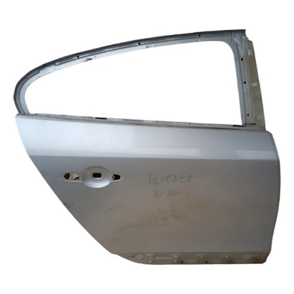 Porta Traseira Direita Renault Fluence 2011 A 2016 Traseira Direito Prateado