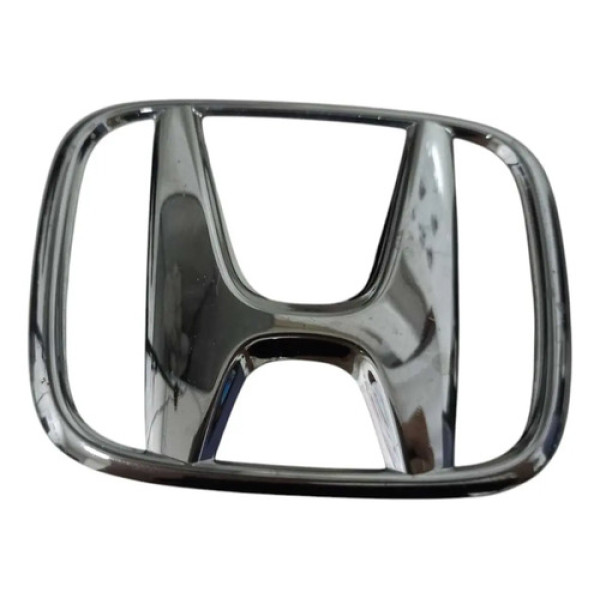 Emblema Grade Dianteira Civic 2012 Á 2016 Cinza