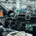 Moldura Acabamento Painel Central Fiat Mobi Cor Preto (regi)