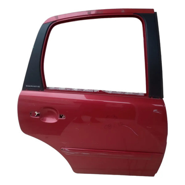 Porta Traseira Direita Citroen C3 Flex 2008 A 2012 Traseira Direito Vermelho