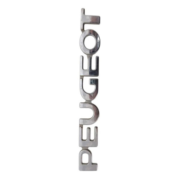 Emblema Tampa Traseira Escrita Peugeot 206 207 Preto