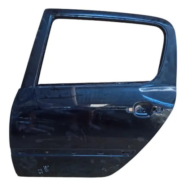 Porta Traseira Esquerda Peugeot 307 2003 À 2012 Traseira Esquerdo Preto