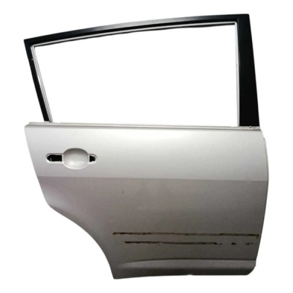 Porta Traseira Direita Tiida Hatch 2008 2009 2010 2011 2012 Traseira Direita Prata