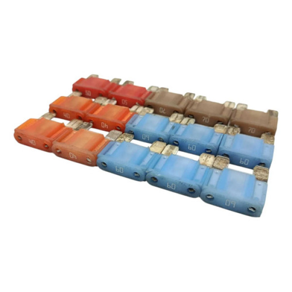 Kit 15 Fusivel Maxi Sortido 40a 50a 60a 70a Colorido