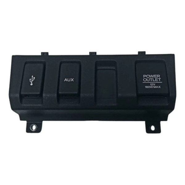 Moldura Painel Usb Acendedor Tomada 12v Hr-v 2016 À 2018 Preto
