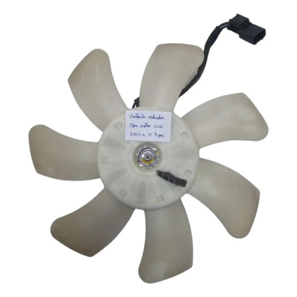 Ventoinha Radiador Com Motor Honda Civic 2007 A 2011