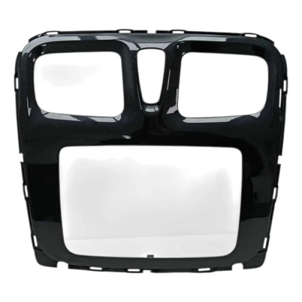 Moldura Painel Multimidia Difusor Ar Sandero 2017 Preto