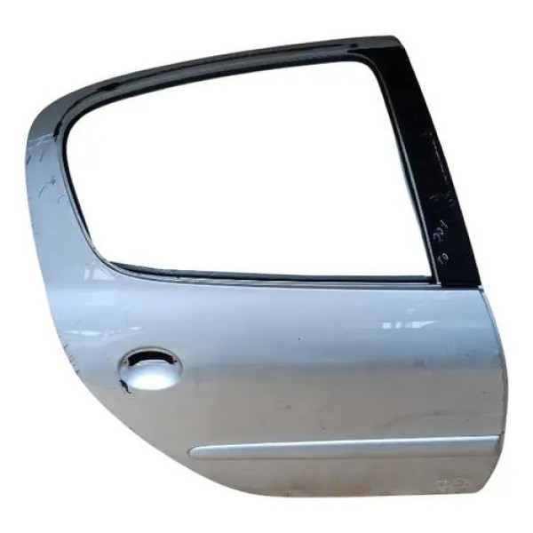 Porta Traseira Direita Peugeot 207 2006 À 2013 ~detalhe  Traseira Direito Cinza