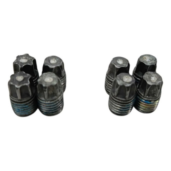 Kit 8 Parafuso Dobradiça Porta Gol G3 4p 2000 A 2005 Prateado