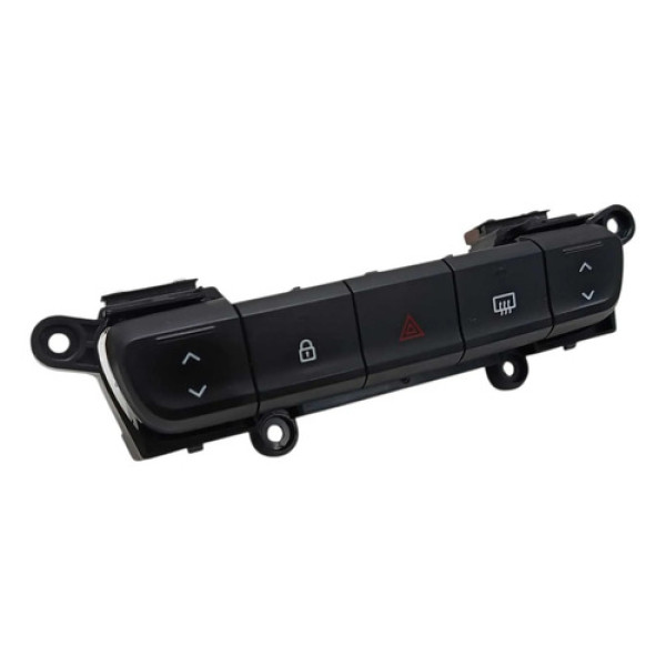 Botão Interruptor Pisca Alerta Vidro Desembaçador Kwid 2019 Preto