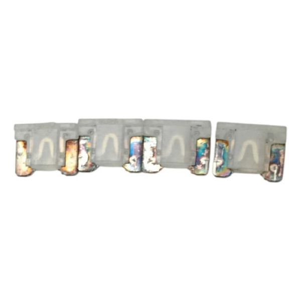 Kit 4 Mini Fusivel Baixo Perfil Branco 25a Branca