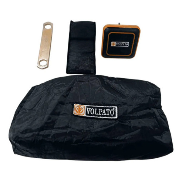 Kit Tampa Chave Engate Reboque Removível Volpato Preto