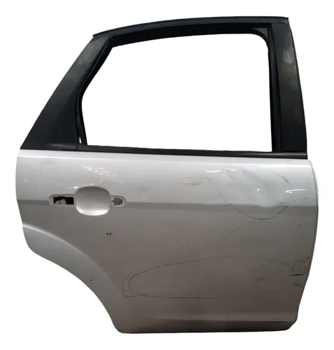 Porta Traseira Lado Direito Ford Focus 2009 Á 2013 Traseira Direito Prateado