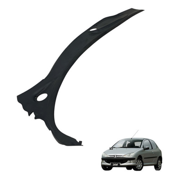 Grade Churrasqueira Esquerda Peugeot 206 2005 2007 Fosco