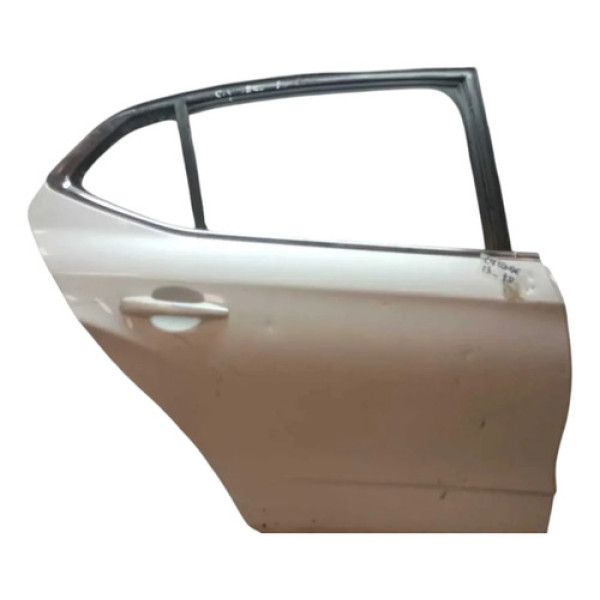 Porta Traseira Direita Citroen C4 Lounge 2014 2017 Detalhe Traseira Direito Branco