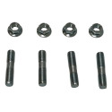 Kit Prisioneiro Parafuso Porca Coroa Titan 150 Fan 125 Tmac