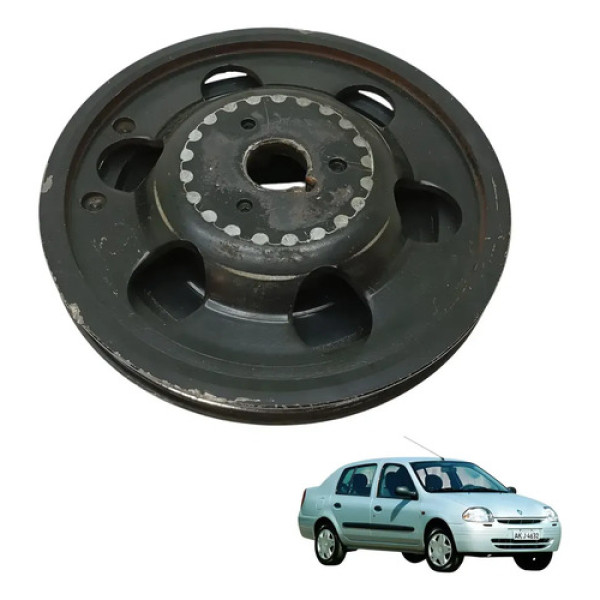 Polia Do Virabrequim Clio Sandero Logan Original 1.0 16v