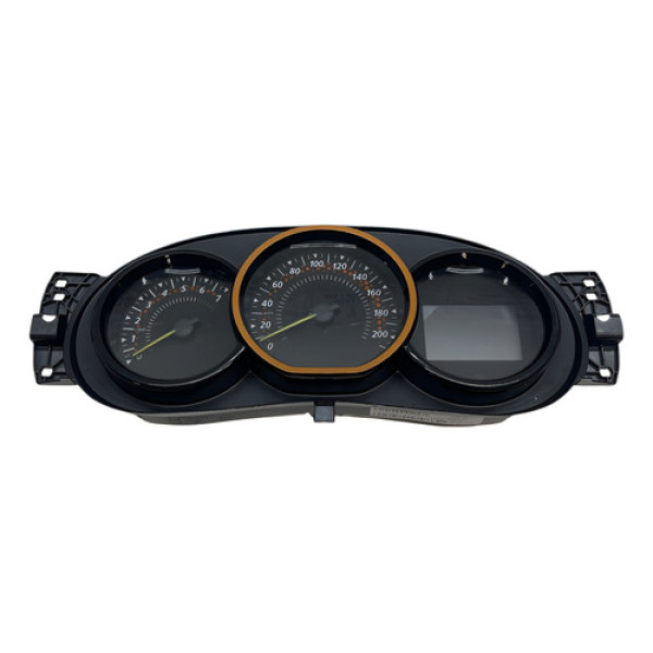Painel De Instrumentos Aro Laranja Sandero Stepway 2016 2018 Preto