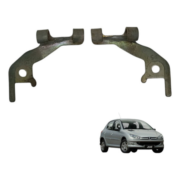 Par Suporte Cabo Freio De Mao Peugeot 206 2004 2010 Original